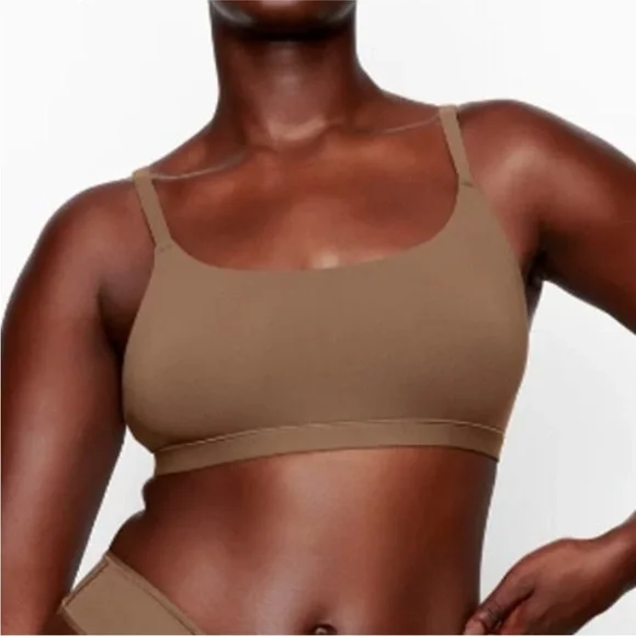SKIMS Fits Everybody Scoop Oxide Bralette Large XXS NWT - Picture 1 of 9